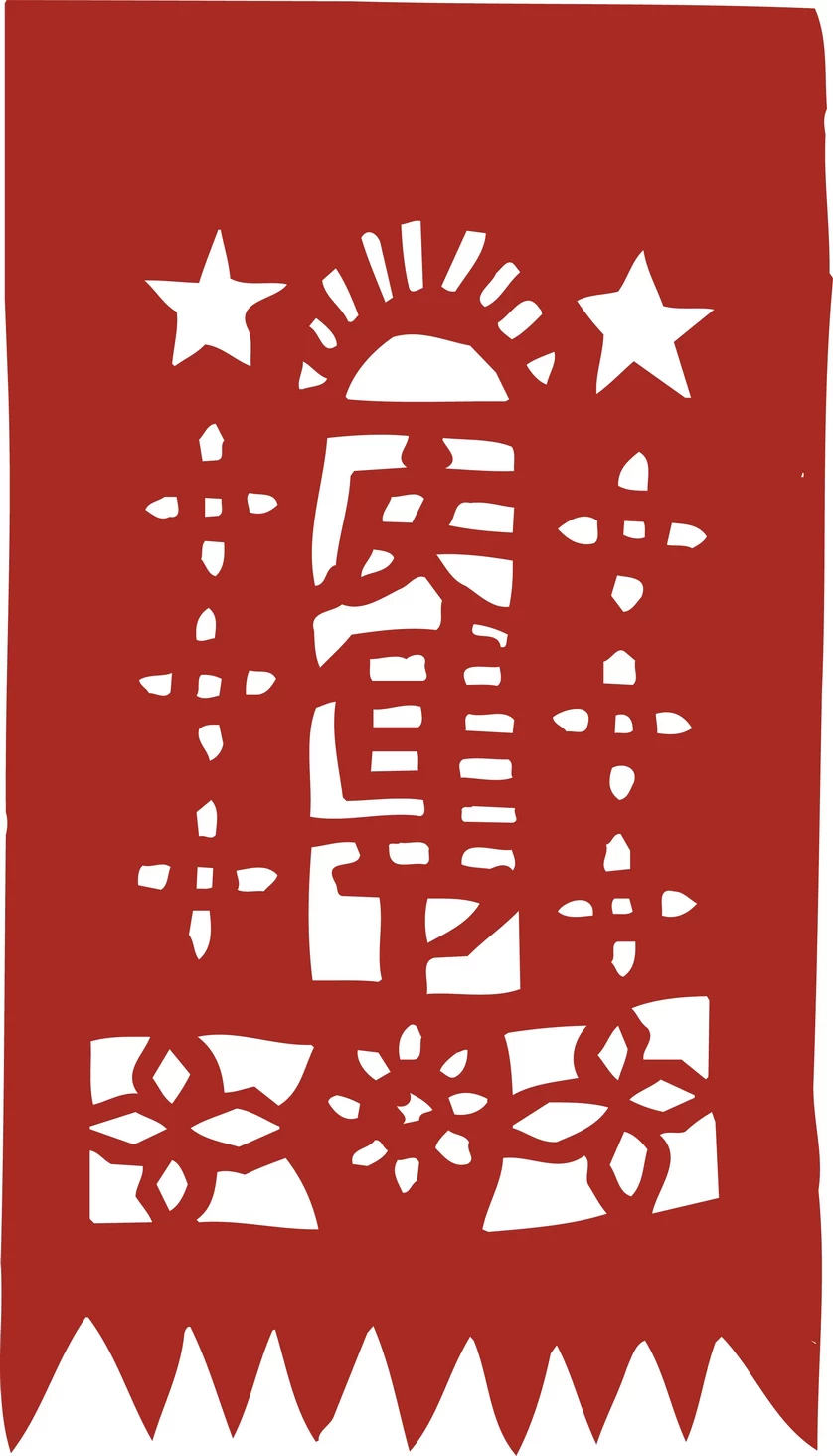 中国风中式传统喜庆民俗人物动物窗花剪纸插画边框AI矢量PNG素材【1846】